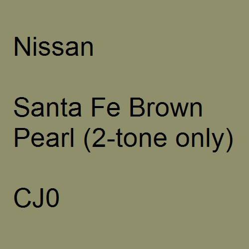 Nissan, Santa Fe Brown Pearl (2-tone only), CJ0.